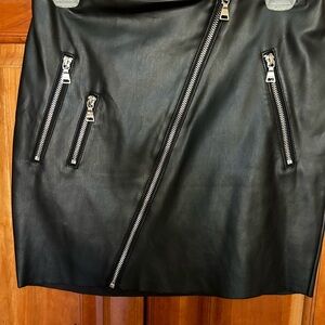 Express PU Leather Mini Skirt NWT